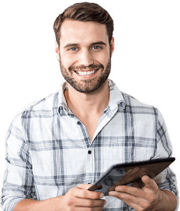 Homme dans site web pour Entreprises de sécurité