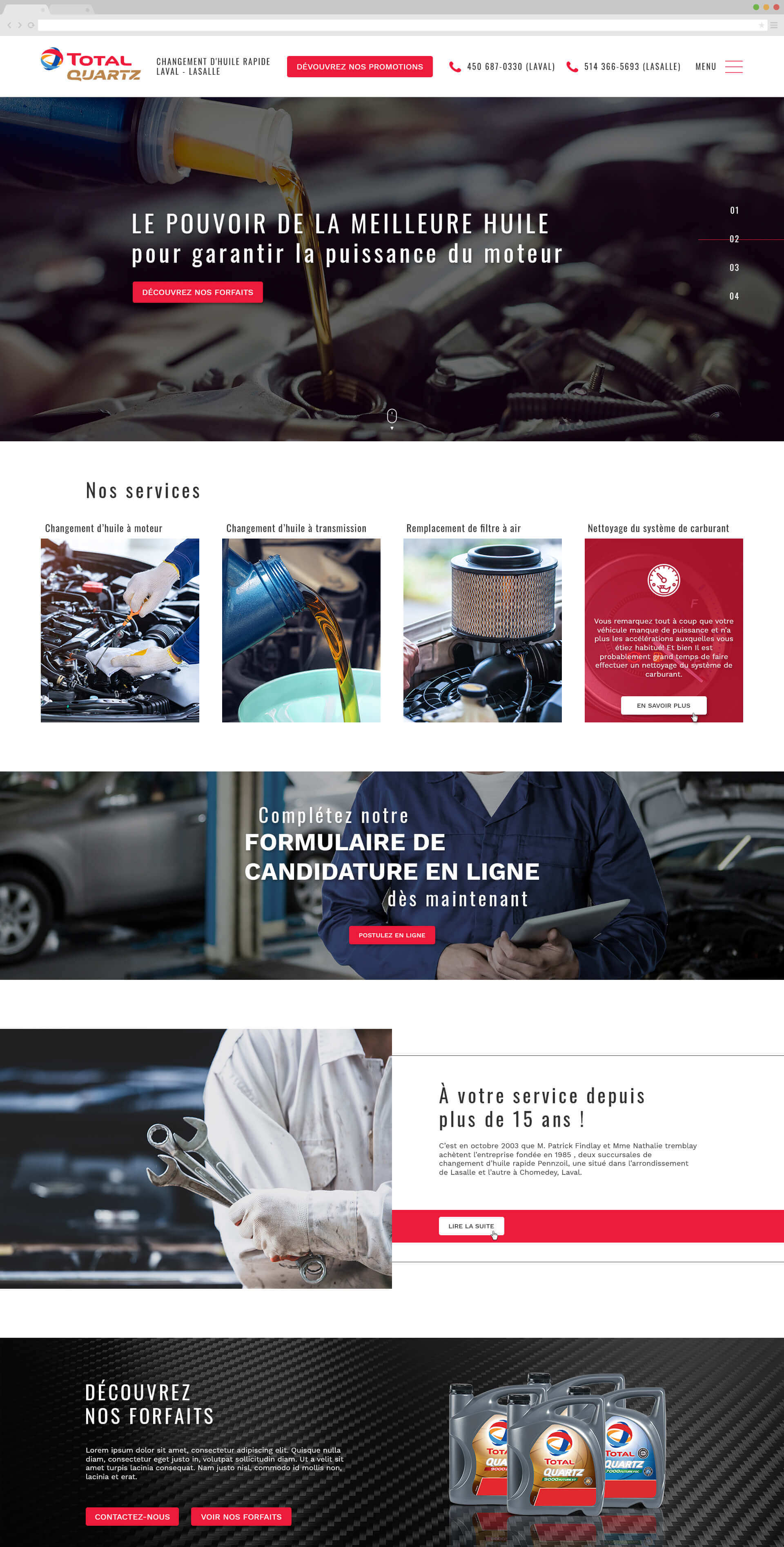 Site web semi-personnalisé pour Entreprises de sécurité